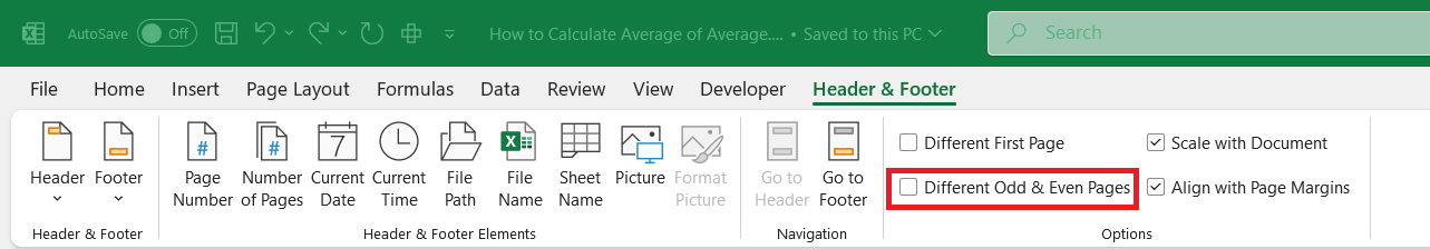 How to Start Page Number at 2 in Excel