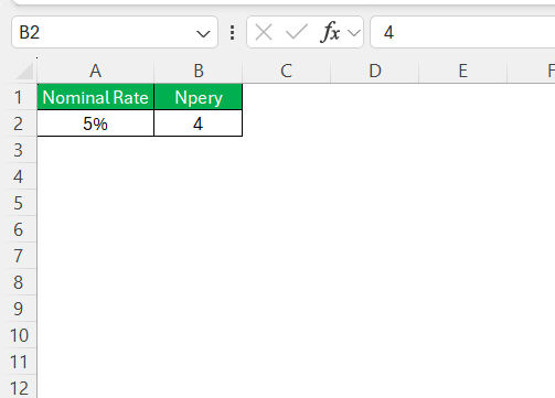 Effective Annual Interest Rate