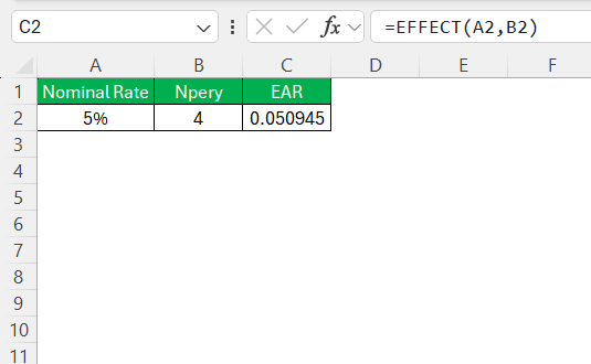 Effective Annual Interest Rate