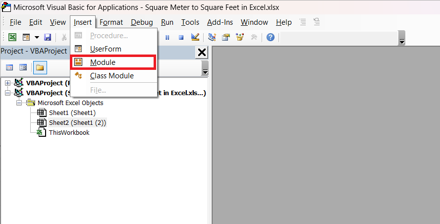 Square Meter to Square Feet