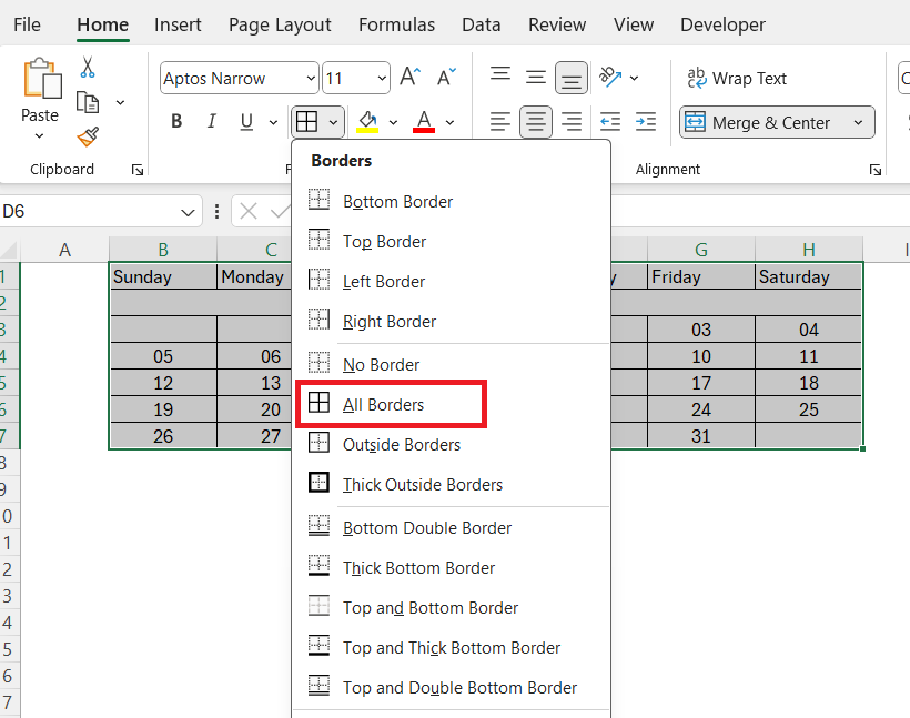 Excel Calendar Templates