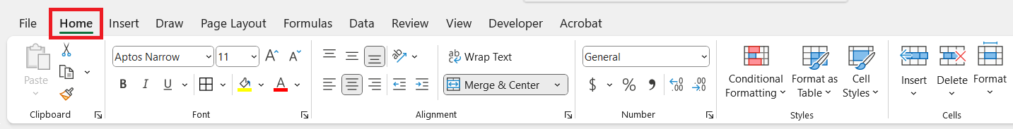 Excel Format