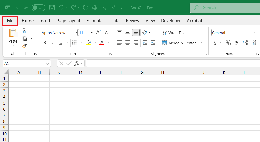 Excel Dark Mode