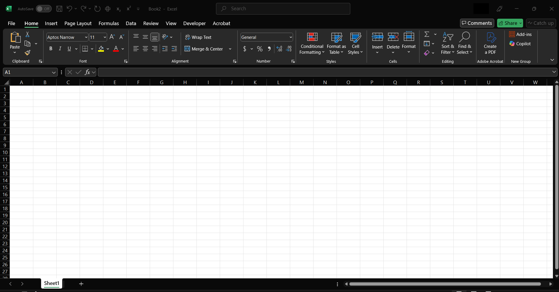 Excel Dark Mode