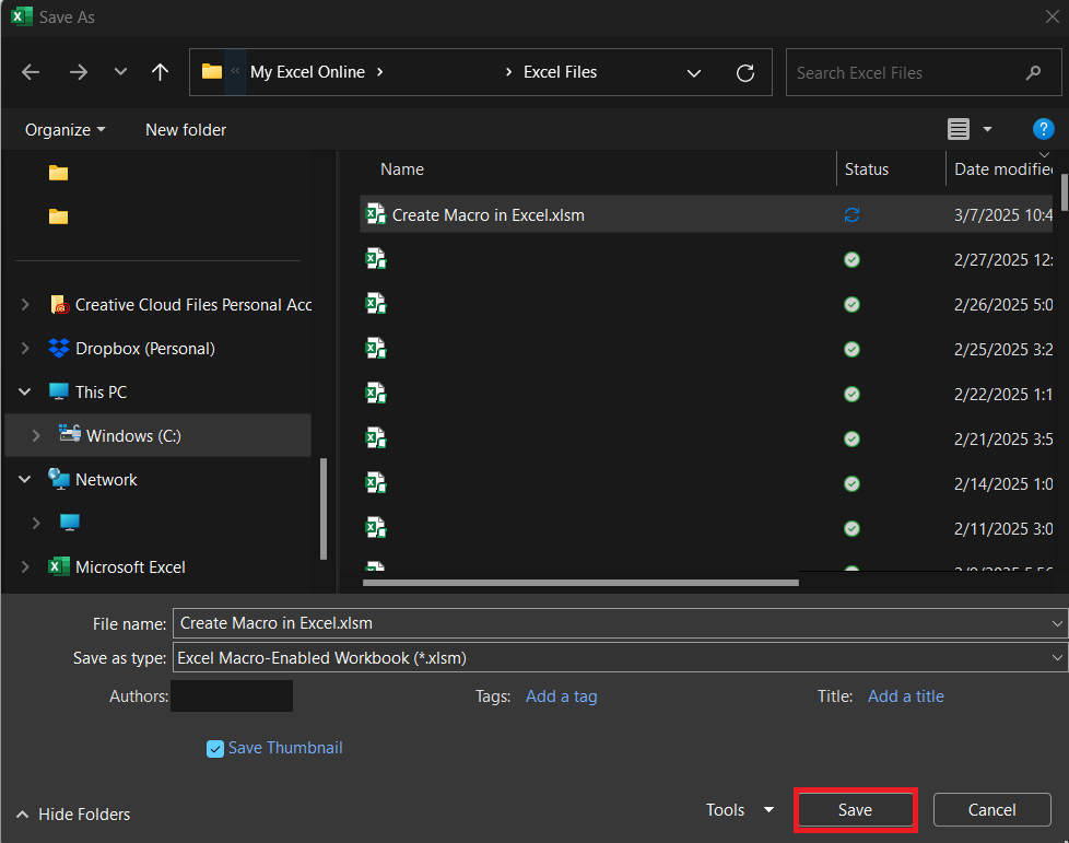 How to Create a Macro