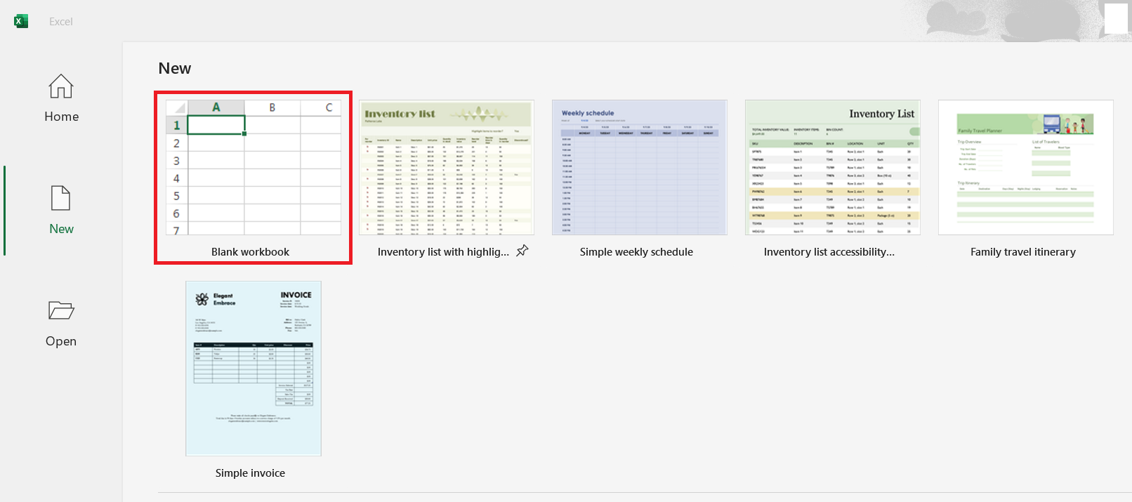 Excel Workbook