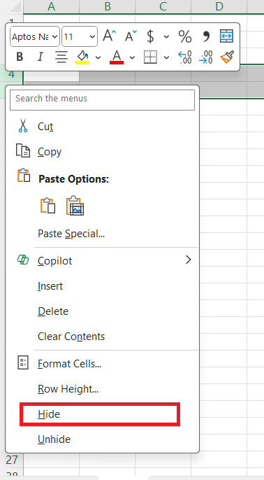 Excel Workbook